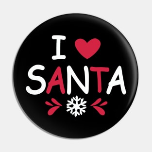 I Love Santa Pin
