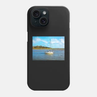 Yacht Anchored On The Deben Phone Case