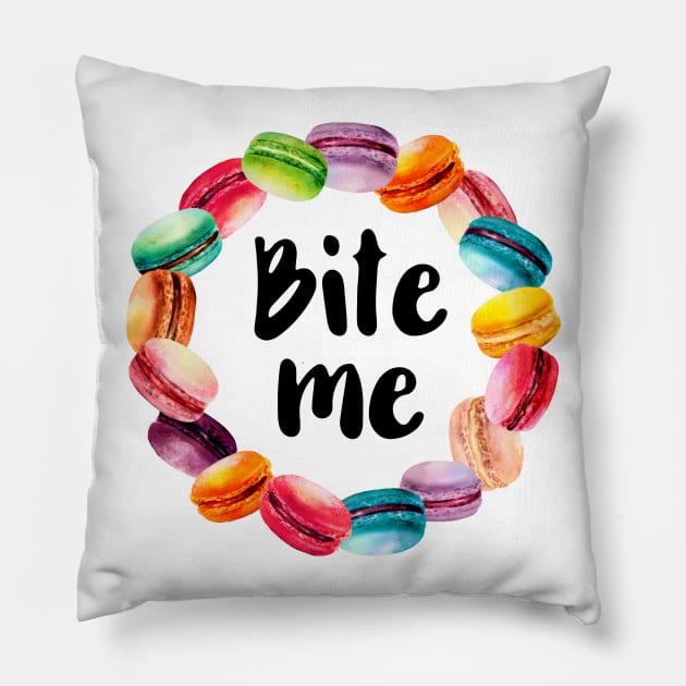 Bite Me Pillow by chicalookate