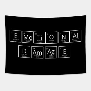 EMOTIONAL DAMAGE PERIODIC TABLE DESIGN Tapestry