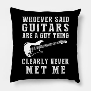 Strumming Diversity: Guitar for All Genders! Pillow