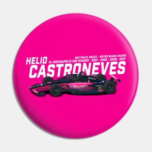 Helio Castroneves 2021 Indy Winner (white) Pin