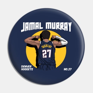 Jamal Murray Comic Style Art Pin