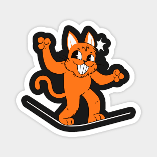 Cat Slacklining Magnet