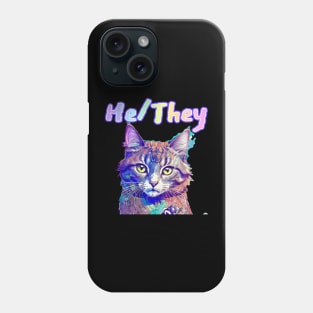 Gandalf - He/They Rainbow Text Yellow Phone Case