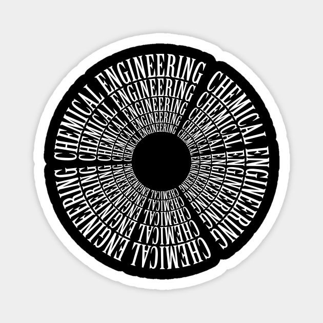 chemical engineering, chemist engineer text Magnet by PrisDesign99