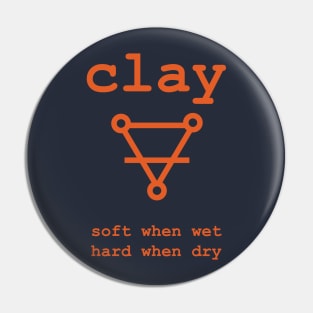 Alchemist symbol for Clay T shirt with definition Pin