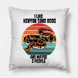 I Like Kenyan Sand Boas...and Maybe 3 people Pillow