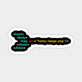 HTML Funny Shirt Magnet