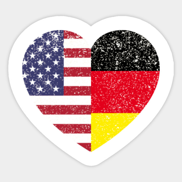 German American Flag Usa German German American Flag Usa German Sticker Teepublic