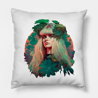 Blonde Eco-Girl Pillow