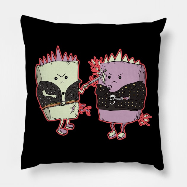 Punkrock Pillowfight Pillow by stpgov