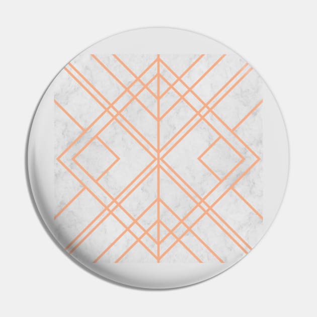 Art Deco Lines Pattern Pin by Tobe_Fonseca