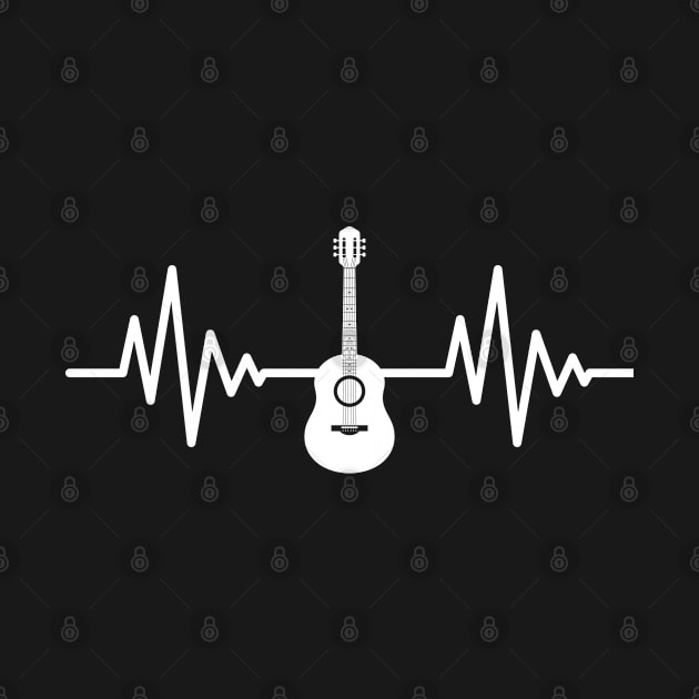 Acoustic Guitar Heartbeat Guitarists Guitar Musician by CoolDesignsDz