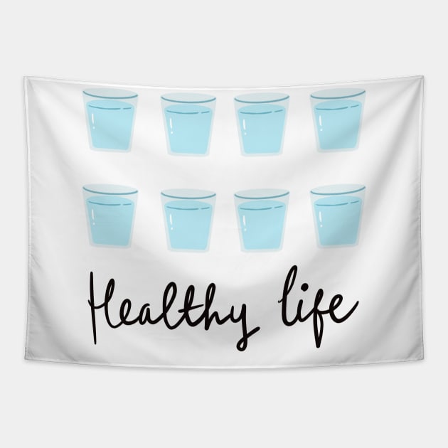 Healthy life Tapestry by Lish Design