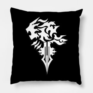 Logo FF8 Blanco Negro Pillow