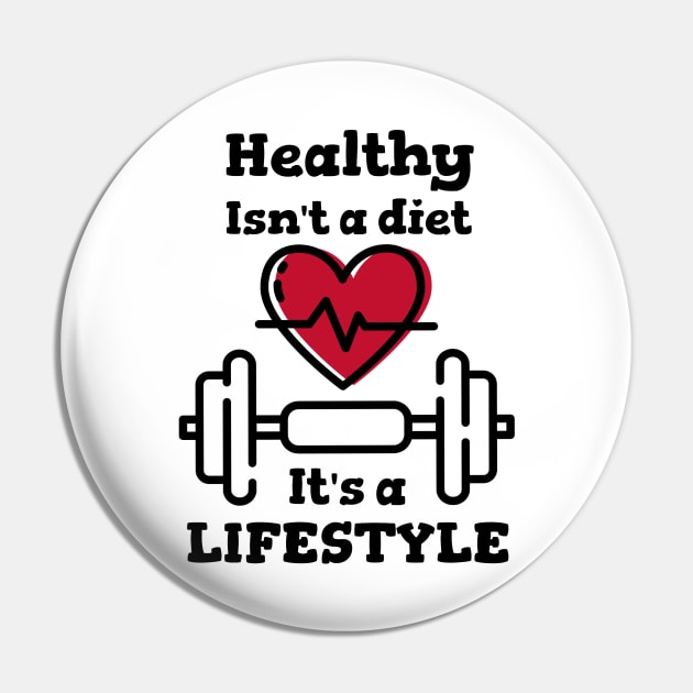 Workout Motivation | Healthy isn't a diet it's a lifestyle Pin by GymLife.MyLife