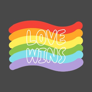 Rainbow pride love winds LGBTQ ally T-Shirt