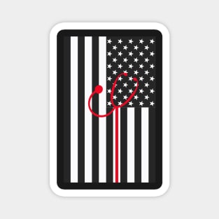 Copy of Thin White Line, Emergency Rescue EMS and EMT Gifts Magnet