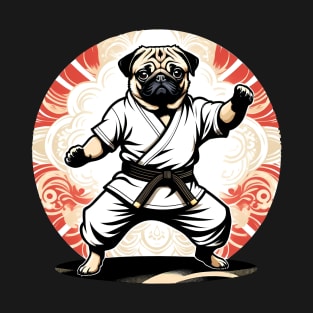 Pug doing Martial Arts T-Shirt