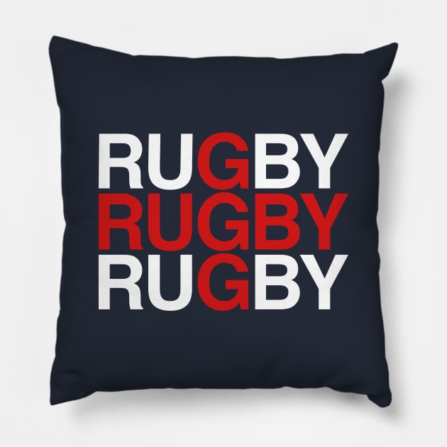 RUGBY Union Jack Flag Pillow by eyesblau