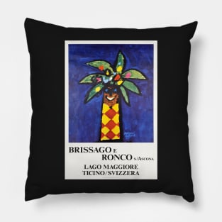 Brissago e Ronco s Ascona,Travel Poster Pillow