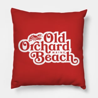 Vintage Old Orchard Beach Maine Lobster Pillow