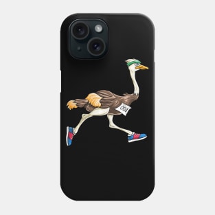 Ostrich Bird Running Marathon T Shirt Gift Women Men Kids Phone Case