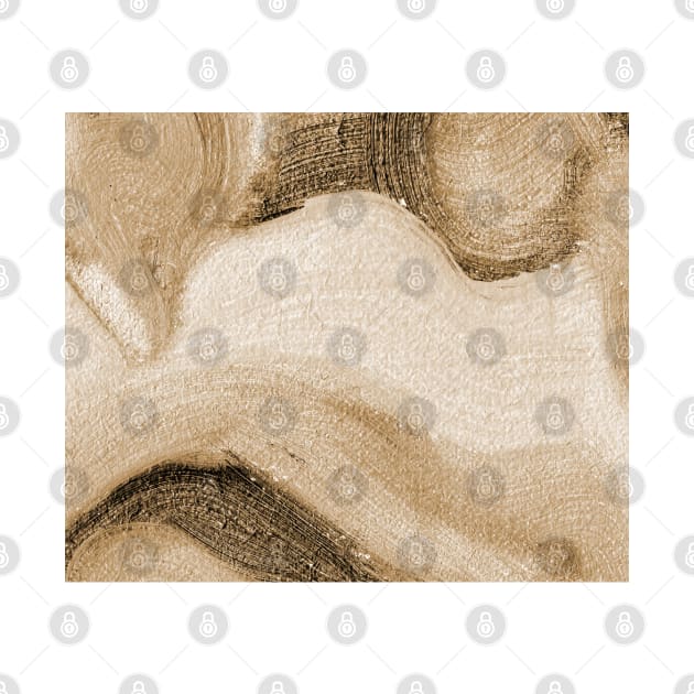 Abstract Oil Painting Eggshell Pastel Brown 1c23 by Go Abstract Art