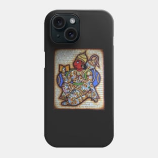 Hanuman chalisa collage, lord hanuman, balaji, bajarangbali artwork, indian folk art Phone Case