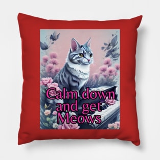 Cat Design T-Shirt: Elegant and Playful | Quality Printing Pillow