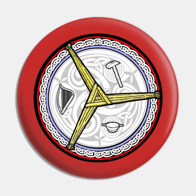 Brigid the Triple Goddess Pin by IanCorrigan