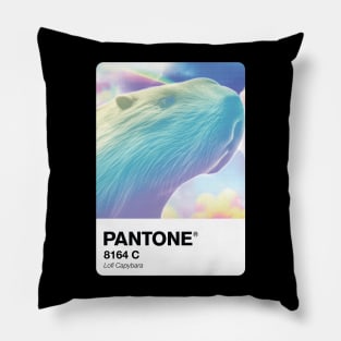 Pantone lofi Capybara swatch Pillow