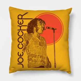 Joe Cocker // Feelin' Alright Retro 70s FanArt Design Pillow