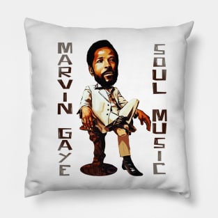 marvin gaye art Pillow