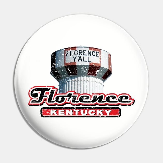 Famous Florence Y'all Water Tower Pin by KentuckyYall