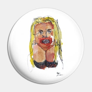 pop goddess celebrity singer 3000 usa portrait | bad art club Pin