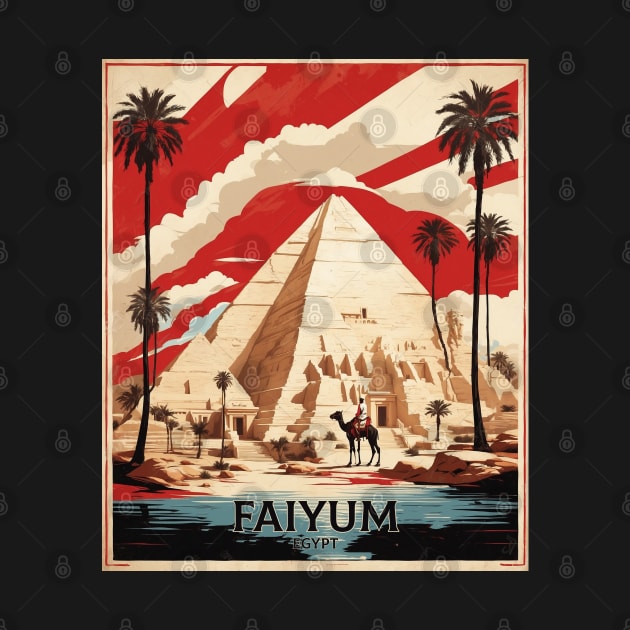 Faiyum Egypt Vintage Poster Tourism by TravelersGems