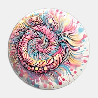 Psychedelic looking abstract illustration  of squiggles Pin