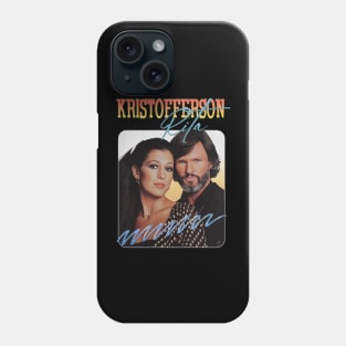 Vintage Aesthetic Kris Kristofferson & Rita 1980s Phone Case