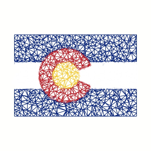 Low Poly Colorado Flag by TRIME