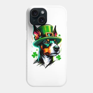 Manchester Terrier Celebrating Saint Patrick's Day Phone Case