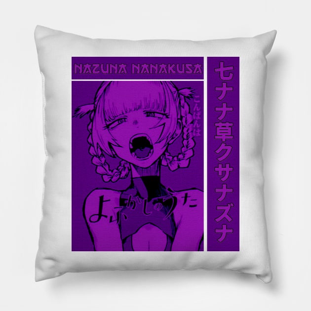 nazuna nanakusa call of the night anime Purple Design Pillow by eyoubree