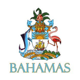 Bahamas - Coat of Arms Design T-Shirt