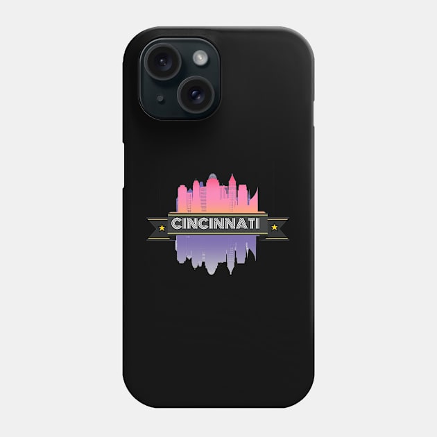 CINCINNATI city skyline Phone Case by Deep creativity