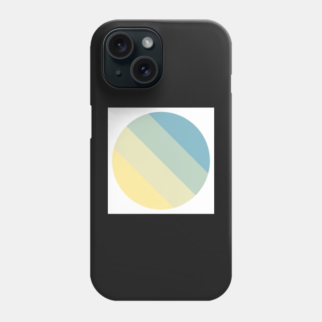 Circle Stripes in Blue Phone Case by greenoriginals