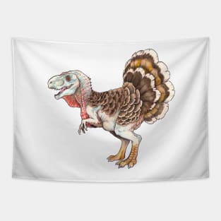 Turkeysaurus Rex (no text) Tapestry