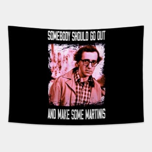 Manhattans Endless Whirlwind of Emotions Movie Tee Tapestry