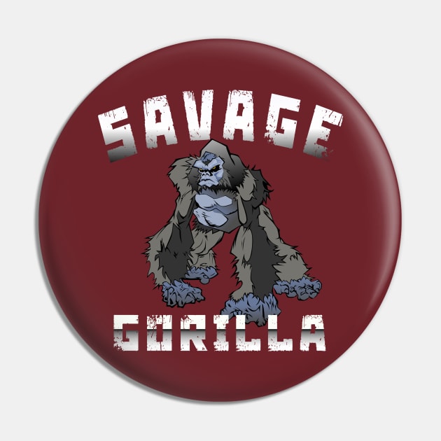 SAVAGE BEAST GORILLA Pin by TOPTshirt