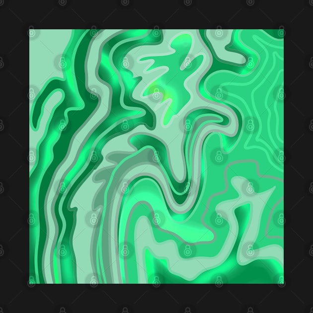 Green Fluid painting by jen28